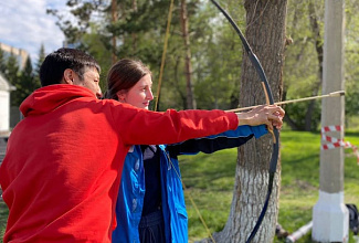 На базе нашей спортивной школы прошел традиционный хакасский праздник «Тун Пайрам» - праздник первого айрана